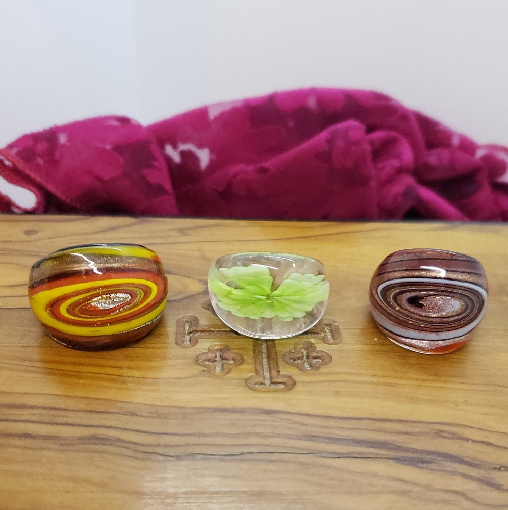 Lucite Rings